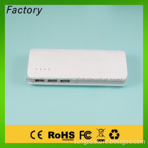 3USB output flexible power bank with remaining power display 11000mah